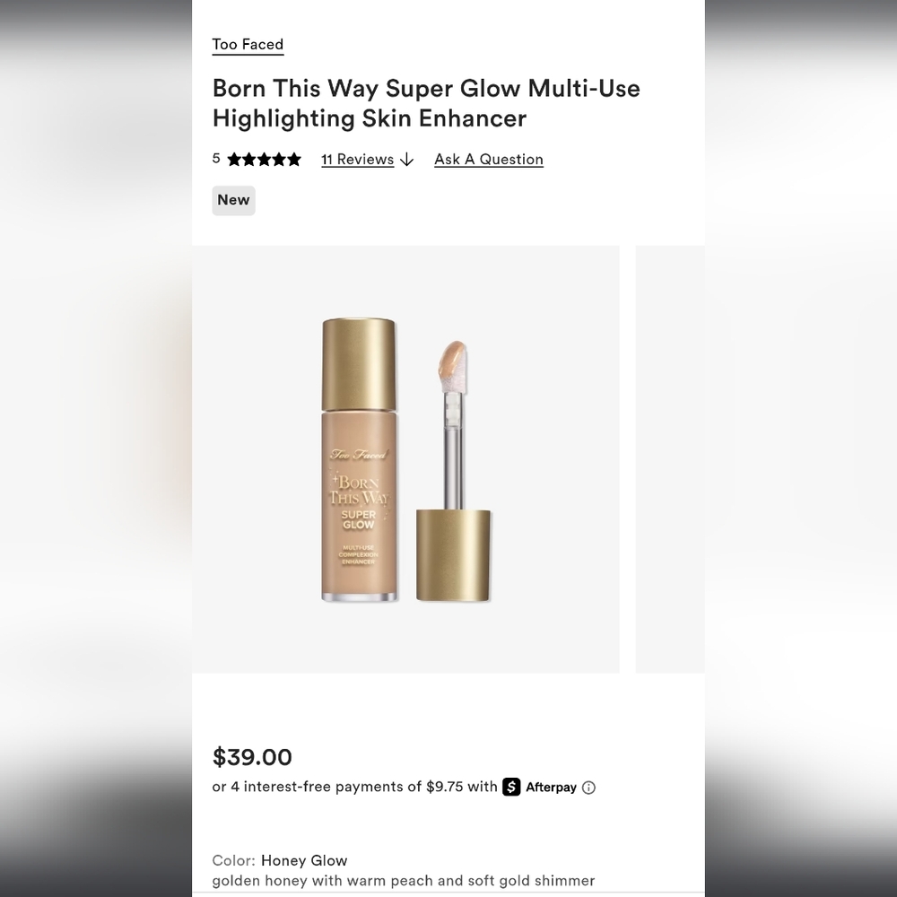 Too Faced Multi-Use Highlighter - Honey Glow